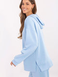Trendy Women's Blouse with Unique Slits and Detachable Brooches