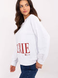 Trendy Women's Long Sleeve Blouse with Stylish Inscription