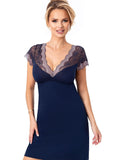 Elegant Lace V-Neck Nightgown for Luxurious Comfort