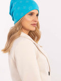 Cozy Cashmere Blend Women's Beanie with Decorative Jet Detail