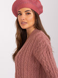 Elegant Smooth Beret with Shiny Detail for Chic Style