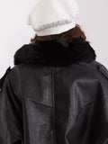 Elegant Smooth Beret with Shiny Accent for Stylish Looks