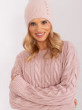 Braided Winter Warm Hat with Unique Front Design