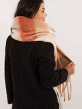 Elegant Check Pattern Scarf with Tassels for Winter Style