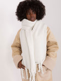 Chic Smooth Textured Scarf with Fringes for Fall Style