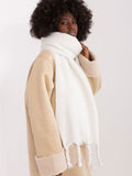 Chic Smooth Textured Scarf with Fringes for Fall Style