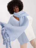 Versatile Long Fringed Scarf for Autumn-Winter Style