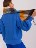 Colorful Plaid Scarf with Fringes for Fall-Winter Style