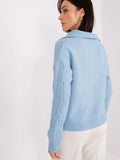 Elegant Long Sleeve Women's Sweater with Textured Design
