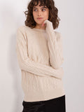 Chic Pullover Sweater with Unique Pattern and Texture