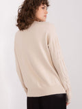 Chic Pullover Sweater with Unique Pattern and Texture