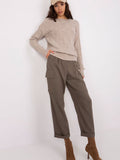 Chic Women's Pullover Sweater with Unique Textured Design