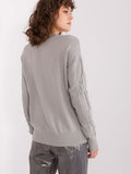 Chic Women's Pullover Sweater with Unique Textured Design