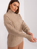 Chic Textured Turtleneck Sweater for Effortless Style