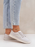 Classic Low-Top Leather Sneakers with Breathable Design