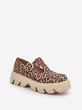 Chic Women's Suede Semi-Shoes with Platform and Strap