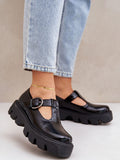 Chic Women's Platform Loafers in Durable Natural Leather