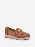 Elegant Eco Suede Women's Loafers with Jute Platform