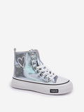 Eco Leather Women's Sneakers with Stylish Platform & Heart Detail