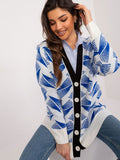 Stylish Women's V-Neck Sweater with Elegant Button Placket