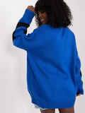 Chic Women's Casual Sweater with Trendy Front Print