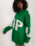 Cozy Women's Casual Sweater with Trendy Front Print