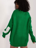 Cozy Women's Casual Sweater with Trendy Front Print