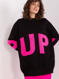 Chic Women's Casual Sweater with Stylish Front Inscription