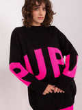 Chic Women's Casual Sweater with Stylish Front Inscription