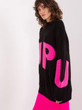 Chic Women's Casual Sweater with Stylish Front Inscription