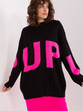 Chic Women's Casual Sweater with Stylish Front Inscription