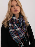 Stylish Plaid Scarf with Fringes for Everyday Comfort