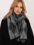 Elegant Geometric Pattern Viscose Scarf for Stylish Looks