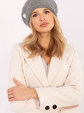 Charming Winter Hat with Pompom and Decorative Dots