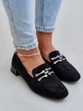 Elegant Eco Suede Moccasins with Comfortable Leather Insole