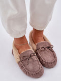 Eco Suede Moccasin Slippers with Fur Lining for Cozy Comfort