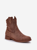 Elegant Eco Suede Boots with Lace Detail and Zipper Closure