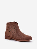 Stylish Eco Suede Women's Ankle Boots with Zipper Closure
