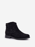 Elegant Eco Suede Women's Ankle Boots with Zipper Closure