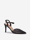 Elegant Shiny High Heels with Adjustable Strap and Pointed Toes