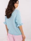 Chic Women's Sweater with Ruffled Sleeves for Everyday Style