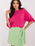 Elegant Women's Casual Sweater with Ruffled Sleeves