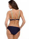 Elegant Two-Piece Swimsuit with Push-Up Bra and V-Panty