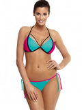 Phenomenal Colorful Two-Piece Bikini Swimsuit Set