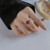 S925 Sterling Silver Personalized Skin Whitening Exquisite Small Delicate Lace Ring