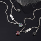 925 Sterling Silver Crown Retro Necklace Women's Brand Letter Small Design High Level