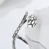 925 Sterling Silver Green Snake Eye Ring Can Be Worn By Men And Women