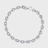 Lovers Simple Thai Silver Punk Personality Anchor Letter Cross Bracelet